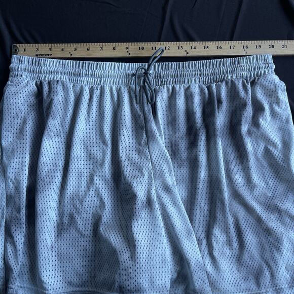 Nike Mens Mesh Basketball Shorts 2X Gray White Activewear Athletic Drawstring - Picture 7 of 10